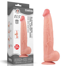 13.5'' King Sized Sliding Skin Dual Layer Dong Flesh 13.5'' King Sized Sliding Skin Dual Layer Dong Flesh